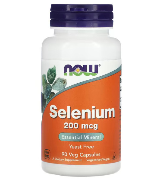 NOW Selenium 200 мкг 90 капс