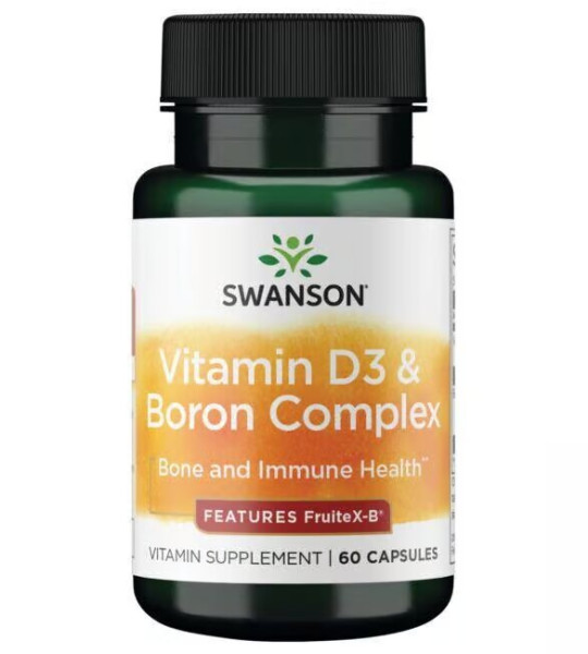 Swanson Vitamin D3 & Boron Complex 10 mcg / 6 mg (60 капс)