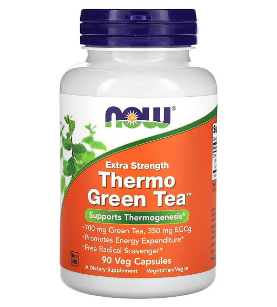 NOW Thermo Green Tea Extra Strenght Veg Caps (90 капс)