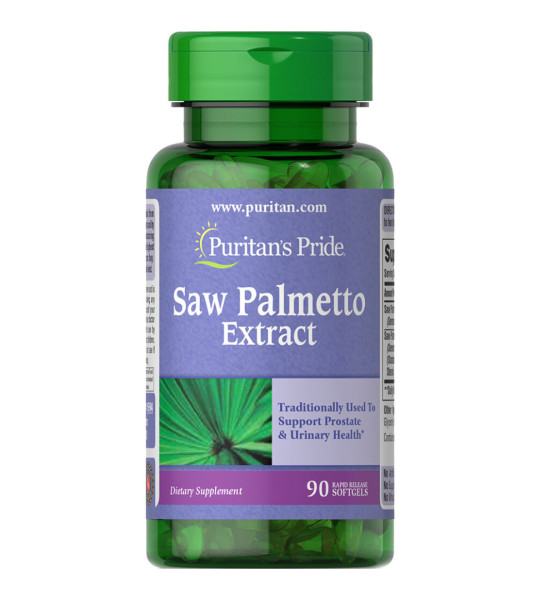 Puritan's Pride Saw Palmetto Extract Softgels (90 капс)