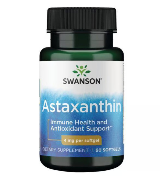 Swanson Astaxanthin 4 mg Softgels (60 капс)