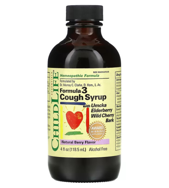 ChildLife Formula 3 Cough Syrup (118 ml)