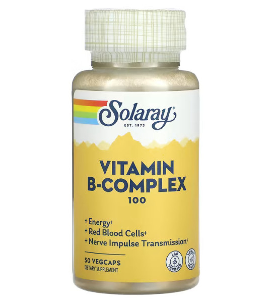 Solaray Vitamin B-Complex 100 Veg Caps (50 капс)