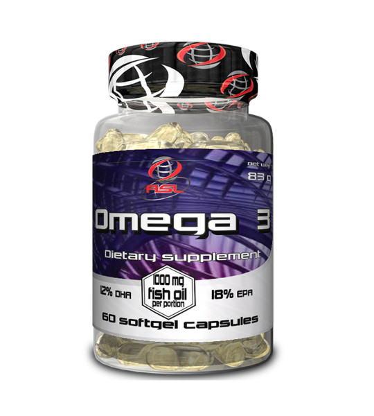 AllSports Labs Omega-3 1000 mg Fish Oil Softgels (60 капс)