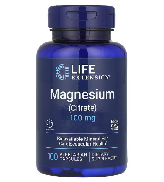 Life Extension Magnesium (Citrate) 100 mg Veg Caps (100 капс)