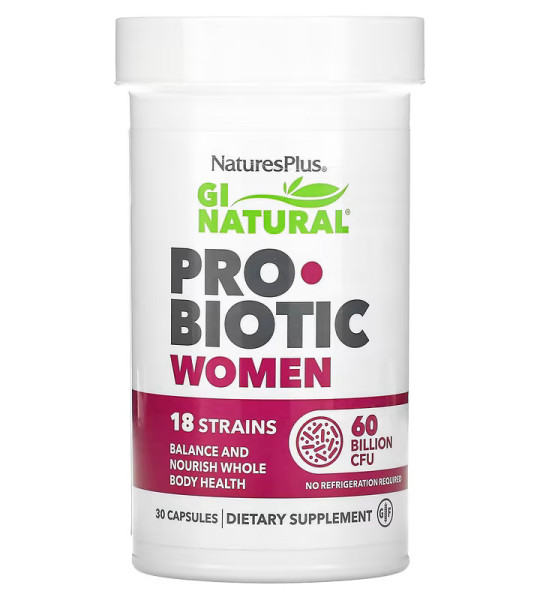 NaturesPlus GI Natural Probiotic Women (30 капс)