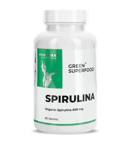 Progress Nutrition Spirulina 500 mg (90 табл)