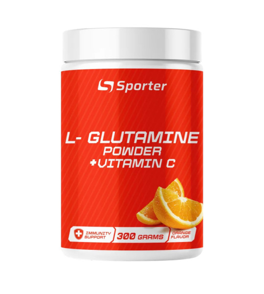 Sporter L-Glutamine Powder + Vitamin C (300 грам)