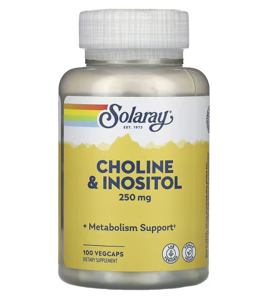 Solaray Choline & Inositol 250 mg Veg Caps (100 капс)