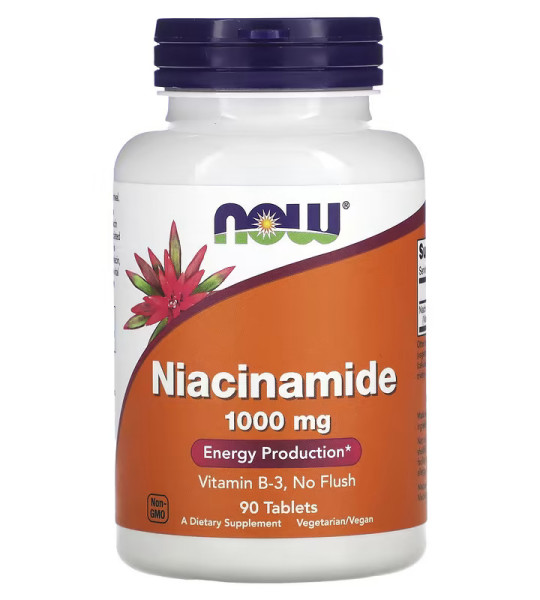 NOW Niacinamide 1000 mg (90 табл)