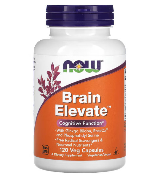 NOW Brain Elevate Veg Caps (120 капс)