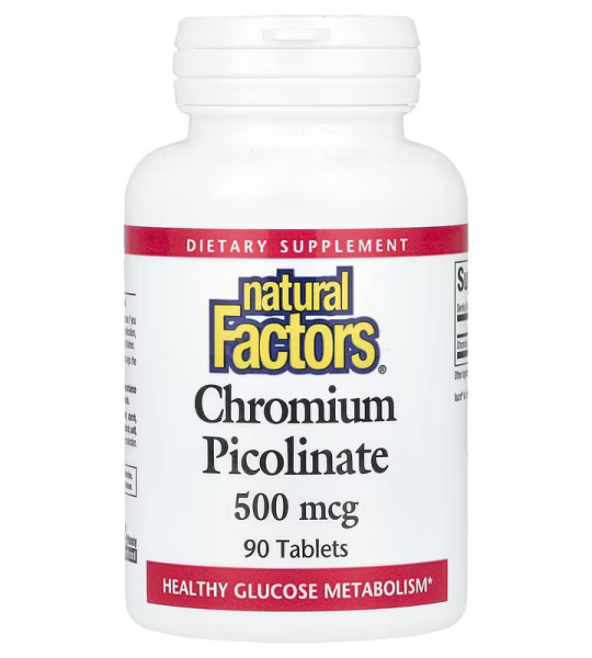 Natural Factors Chromium Picolinate 500 mcg (90 табл)