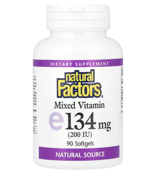 Natural Factors Mixed Vitamin E 200 IU Softgels (90 капс)