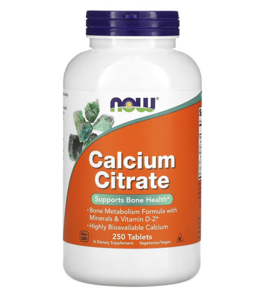 NOW Calcium Citrate (250 табл)