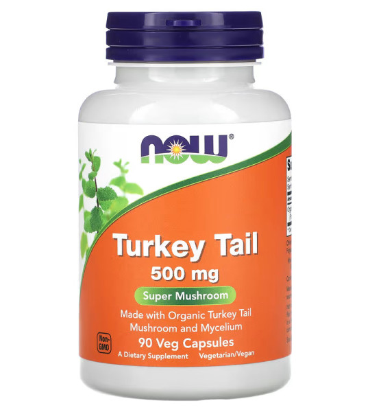 NOW Turkey Tail 500 mg Veg Caps (90 капс)