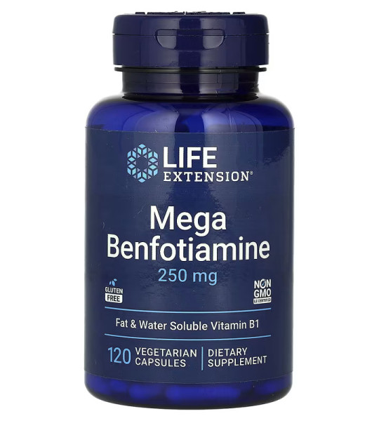 Life Extension Mega Benfotiamine 250 mg Veg Caps (120 капс)