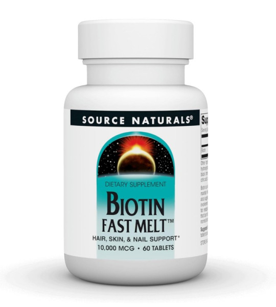 Source Naturals Biotin Fast Melt 10000 mcg (60 табл)