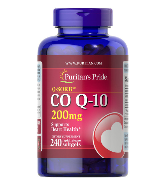 Puritan's Pride Q-SORB Co Q-10 200 mg Softgels (240 капс)