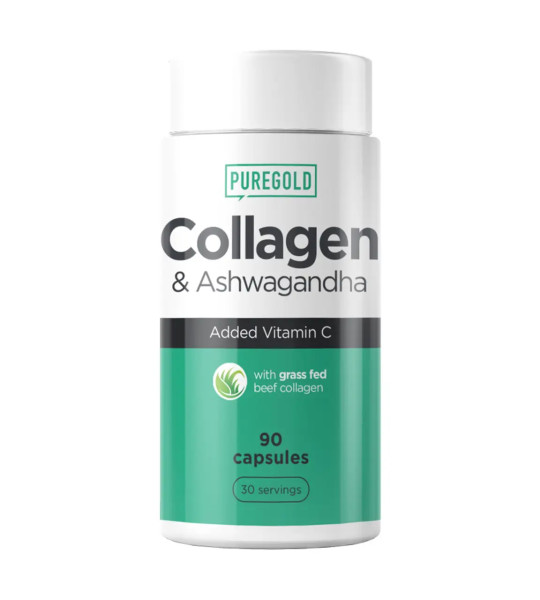 Pure Gold Protein Collagen & Ashwagandha (90 капс)