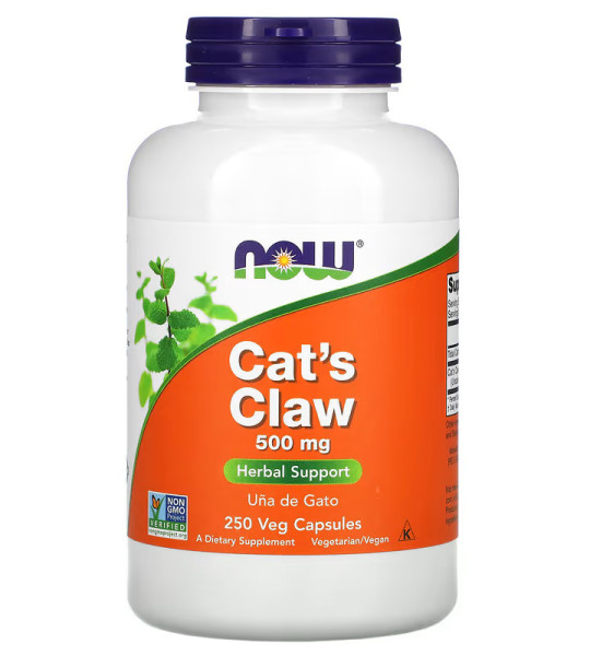 NOW Cat's Claw 500 mg Veg Caps (250 капс)