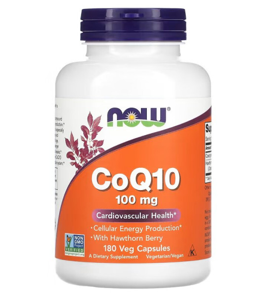 NOW CoQ10 100 mg Veg Caps (180 капс)