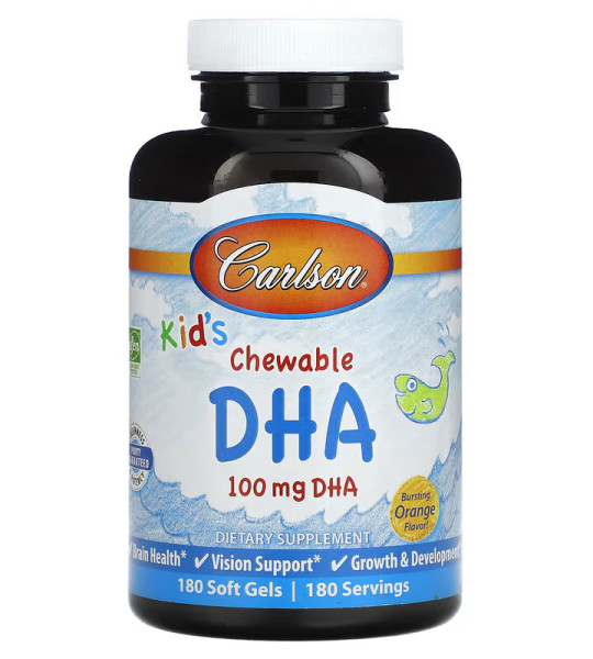 Carlson Kid's Chewable DHA 100 mg Softgels (180 капс)