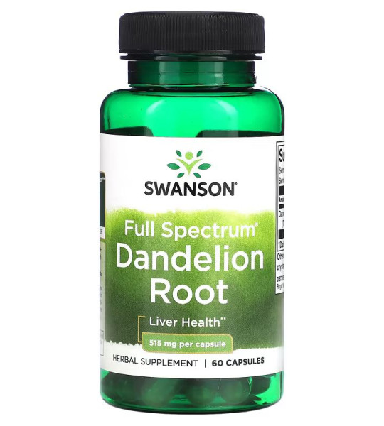 Swanson Full Spectrum Dandelion Root 515 мг (60 капс)