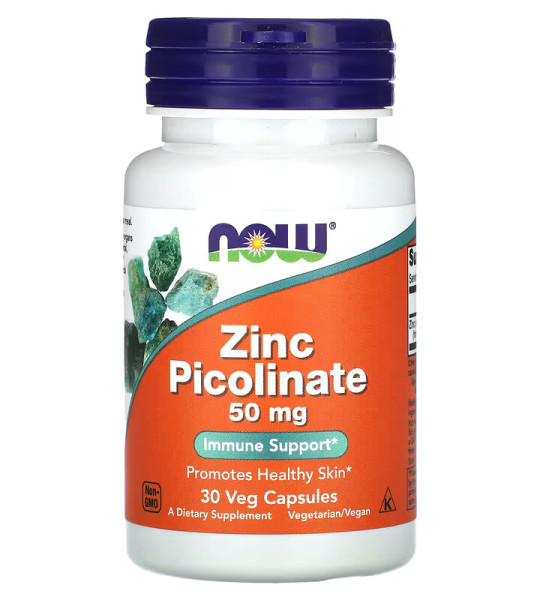 NOW Zinc Picolinate 50 мг (30 капс)
