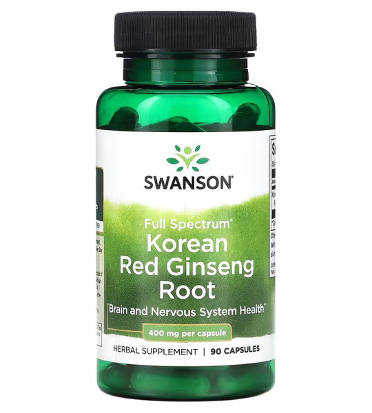 Swanson Full Spectrum Korean Red Ginseng Root 400 мг (90 капс)