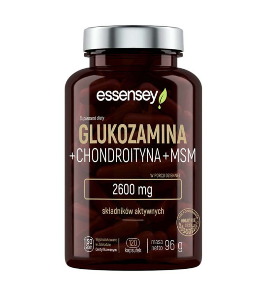 Essensey Glucosamine + Chondroitin + MSM 2600 mg (120 капс)