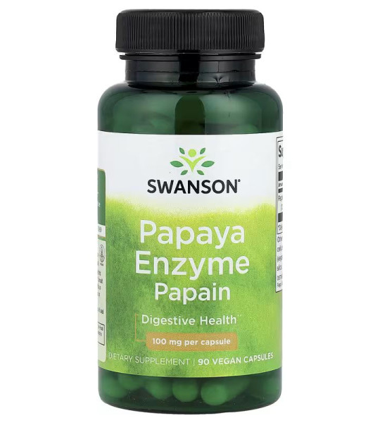 Swanson Papaya Enzyme Papain 100 мг Veg Caps (90 капс)