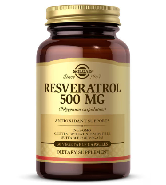 Solgar Resveratrol 500 мг With Polygonum Cuspidatum (30 капс)
