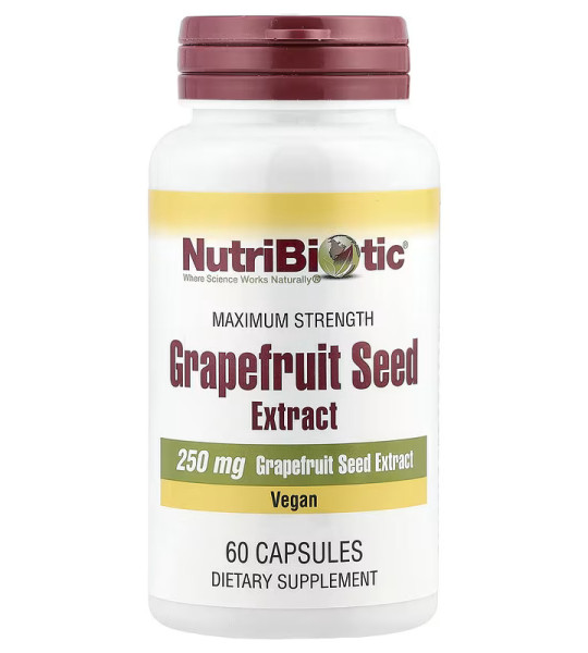 NutriBiotic Grapefruit Seed Extract 250 мг (60 капс)