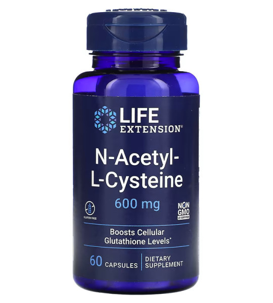 Life Extension N-Acetyl L-Cysteine 600 мг (60 капс)