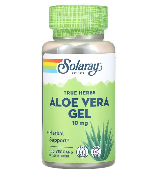 Solaray Aloe Vera Gel 10 мг Veg Caps (100 капс)