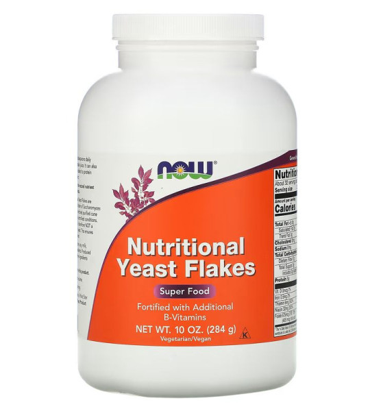 NOW Nutritional Yeast Flakes 10oz (284g)