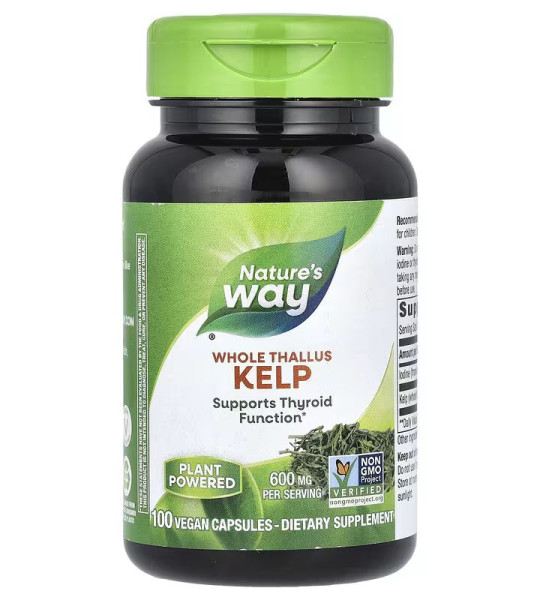 Nature's Way Kelp Whole Thallus Veg Caps (100 капс)