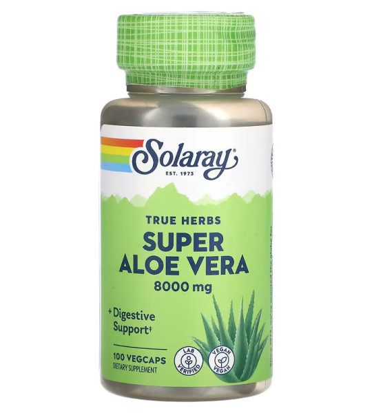 Solaray Super Aloe Vera 40 мг Veg Caps (100 капс)
