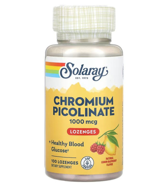 Solaray Chromium Picolinate Lozenges 1000 мкг (100 табл)