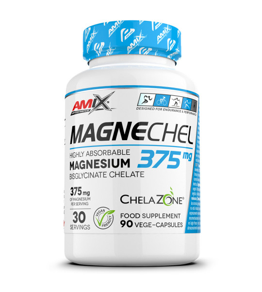Amix Magnechel Magnesium Chelate 375 мг Veg Caps (90 капс)