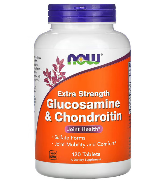 NOW Glucosamine & Chondroitin Extra Strenght (120 табл)