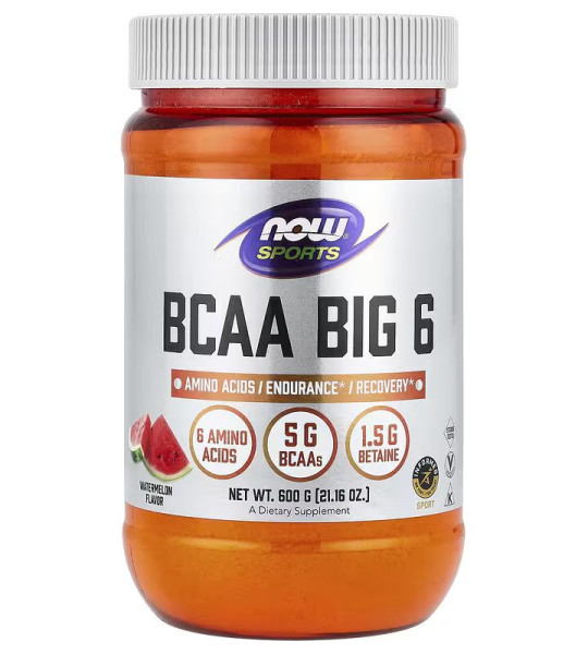 NOW Sports BCAA Big 6 (600 грам)