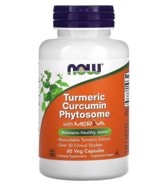 NOW Turmeric Curcumin Phytosome Veg Caps (60 капс)