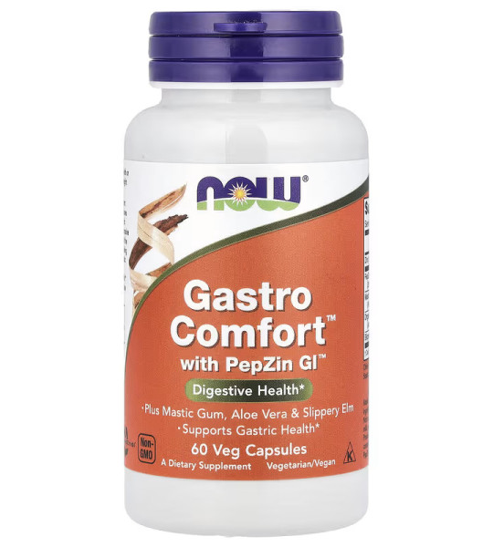 NOW Gastro Comfort with PepZin GI Veg Caps (60 капс)