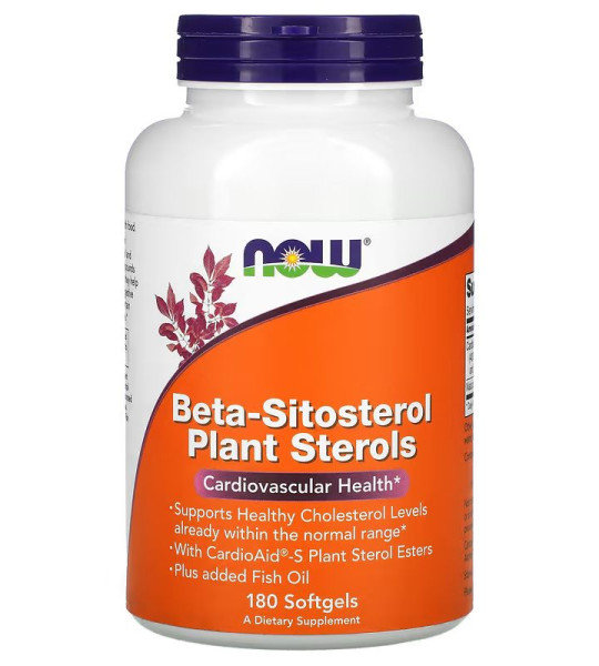 NOW Beta-Sitosterol Plant Sterols Softgels (180 капс)