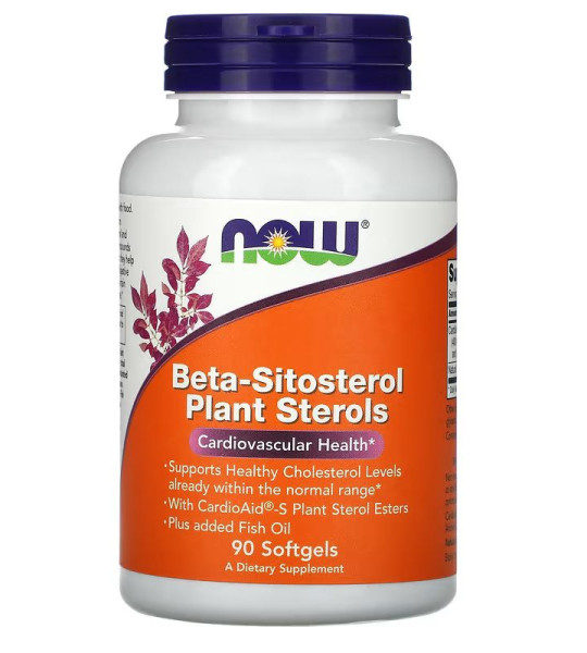NOW Beta-Sitosterol Plant Sterols Softgels (90 капс)