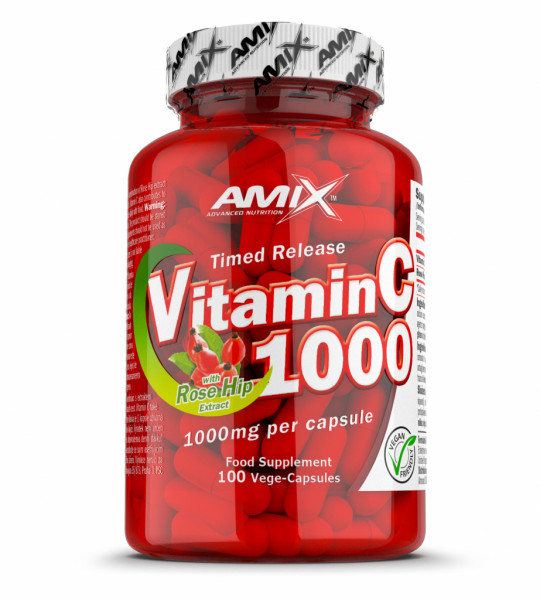 Amix Vitamin C 1000 with Rose Hips Veg Caps (100 капс)