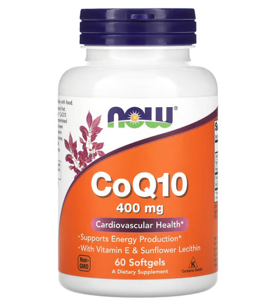 NOW CoQ10 400 мг 60 капс