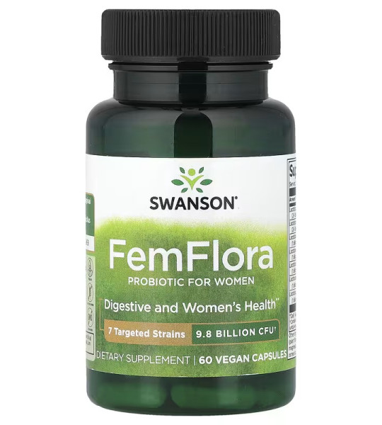 Swanson FemFlora 9.8 billion CFU (60капс)