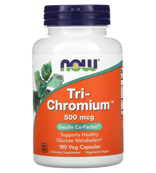 NOW Tri-Chromium 500 мкг Veg Caps (180 капс)